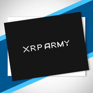 Cryptowährung Meme XRP Army Quote Hodl Crypto Postkarte
