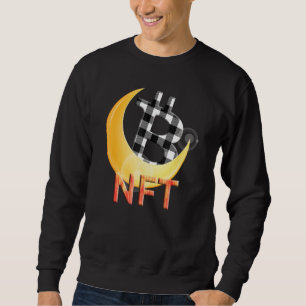 Cryptowährung Nft Buffalo Kariert geht zum Mond Sweatshirt