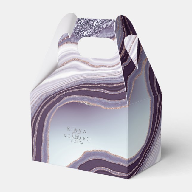Crystal Agate Wedding Amethyst ID825 Geschenkschachtel (Vorderseite)