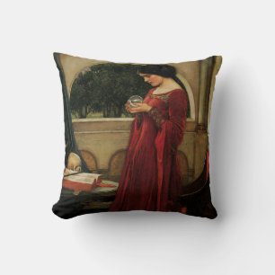 Crystal Ball Frau Waterhouse Malerei Kissen