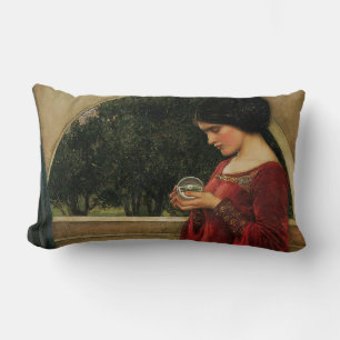 Crystal Ball Frau Waterhouse Malerei Lendenkissen
