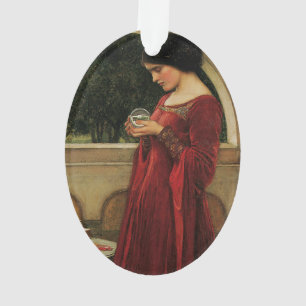Crystal Ball Frau Waterhouse Malerei Ornament