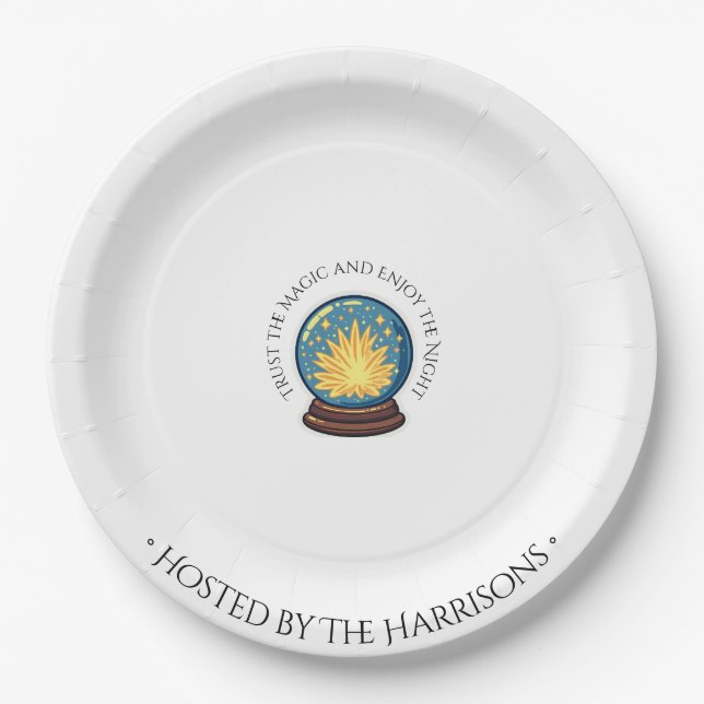 Crystal Ball Halloween Dinner Teller (Vorderseite)