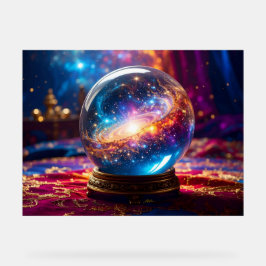 Crystal Ball - Ich sehe ein kosmisches Ereignis in Acrylschild