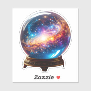 Crystal Ball - Ich sehe ein kosmisches Ereignis in Aufkleber