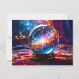 Crystal Ball - Ich sehe ein kosmisches Ereignis in Postkarte
