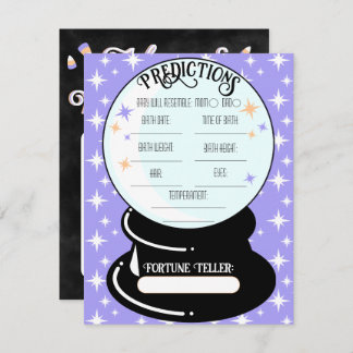 Crystal Ball Predictions Flat Note Card Mitteilungskarte