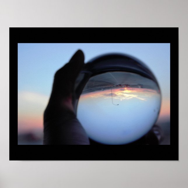 Crystal Ball Sunset Foto Poster (Vorne)