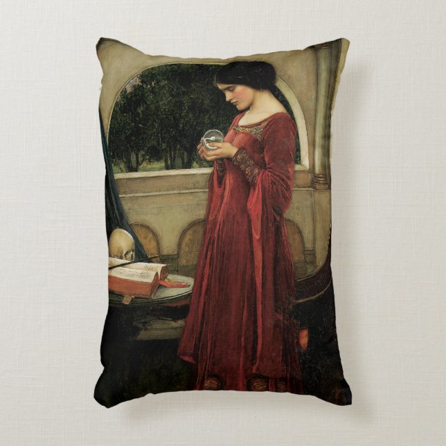 Crystal Ball von John William Waterhouse Dekokissen (Vorderseite(Vertikal))