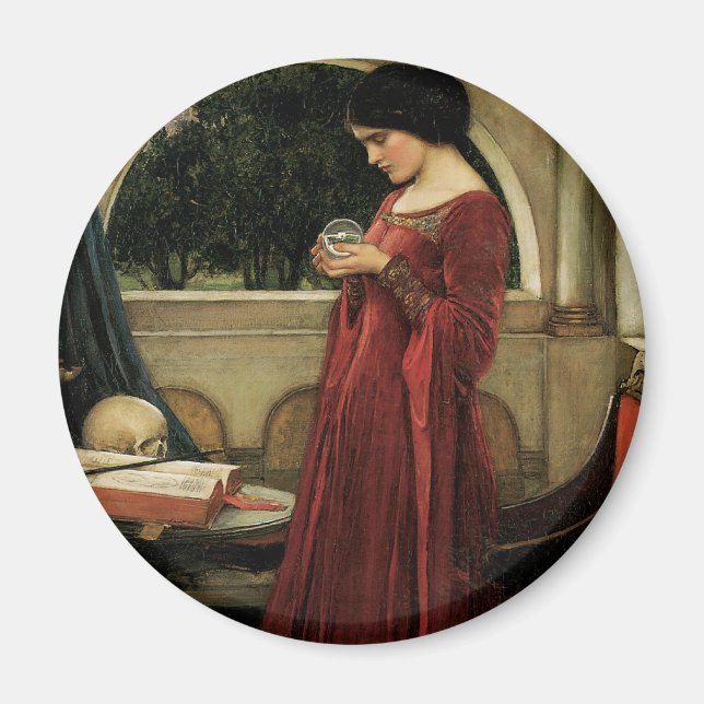 Crystal Ball von John William Waterhouse Magnet (Vorne)