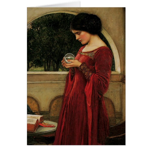 Crystal Ball Woman Wasserhausmalerei (Vorne)