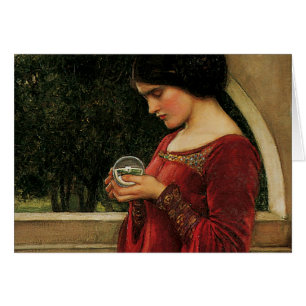 Crystal Ball Woman Waterhouse Peinture