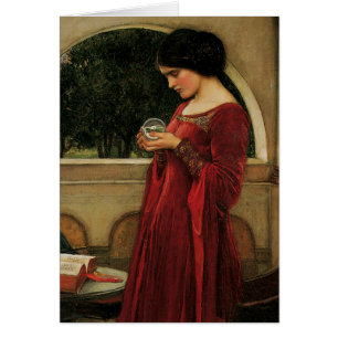 Crystal Ball Woman Waterhouse Peinture