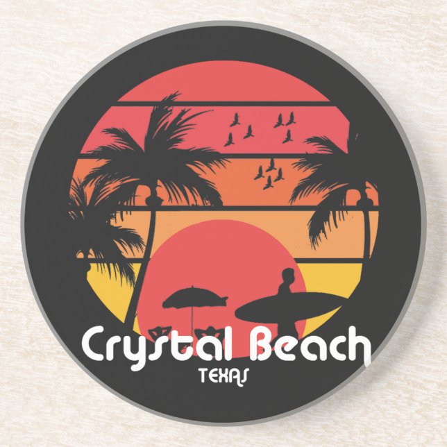 Crystal Beach, Texas Getränkeuntersetzer (Vorne)