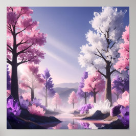 Crystal Blossom Forest of Dreamlight Poster