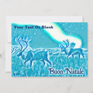 Crystal Blue Caribbean - Buon Natale Einladung