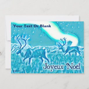 Crystal Blue Caribbean - Joyeux Noël Einladung