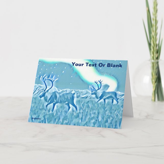 Crystal Blue Caribbean Karte (Vorderseite)