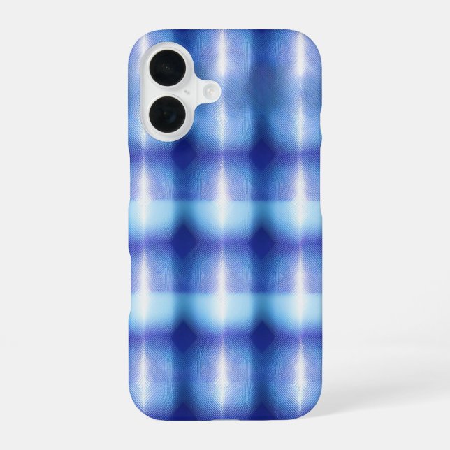 Crystal Blue iPhone 16 Hülle (Rückseite)