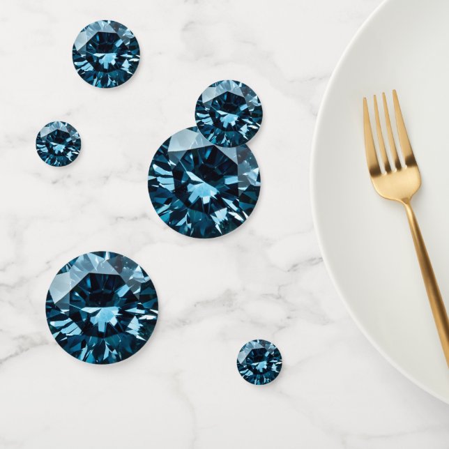 Crystal Blue Pattern Konfetti (Gruppe)