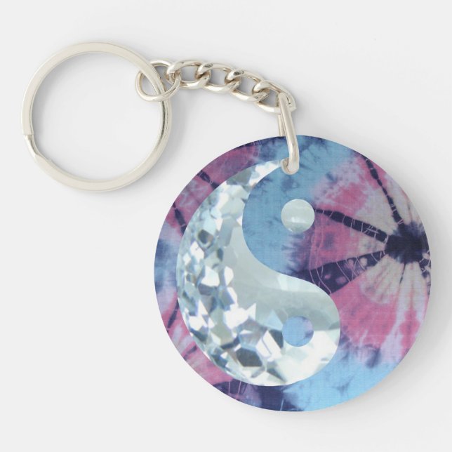 Crystal Blue Persuasion Yin und Yang Schlüsselanhänger (Vorderseite)