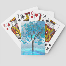 Crystal Blue Tree Notebook iPad Air Cover Spielkarten