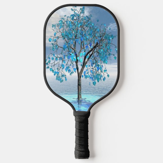 Crystal Blue Tree Pickleball Schläger (Vorderseite)