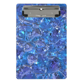 Crystal Blue und Lila Mini Klemmbrett