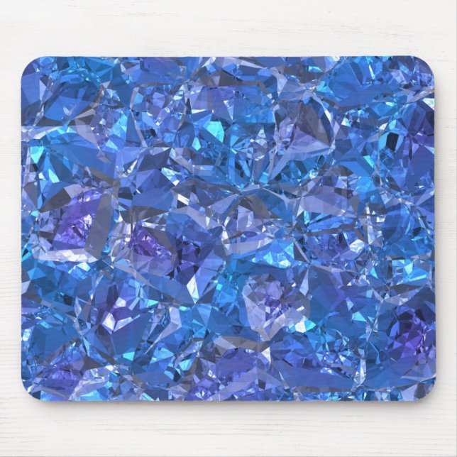 Crystal Blue und Lila Mousepad (Vorne)