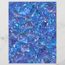 Crystal Blue und Lila Scrapbook Paper