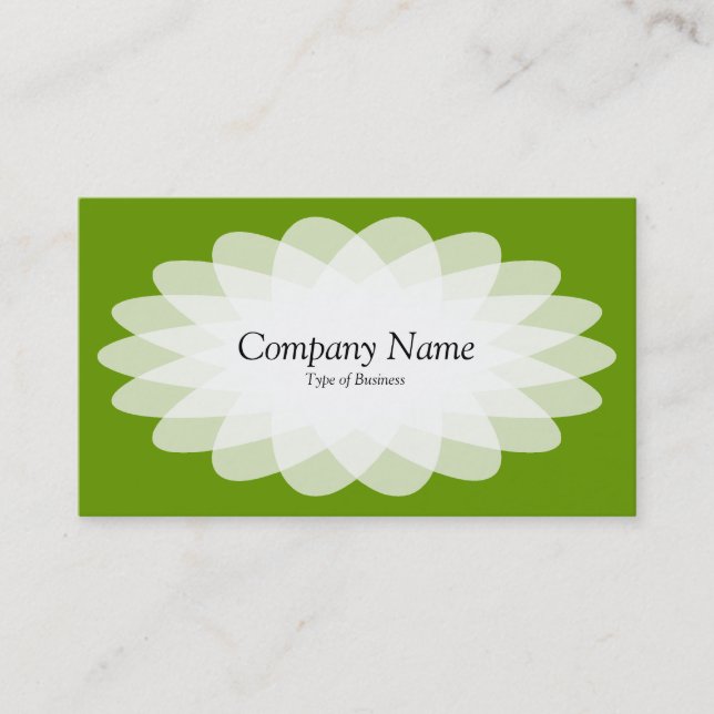 Crystal Blume - Avocado Green Visitenkarte (Vorderseite)