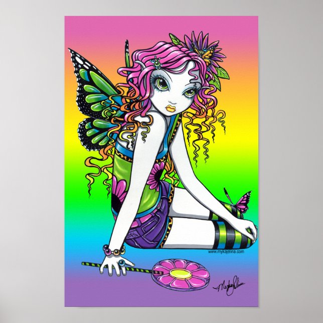 "Crystal" Bonbon Arc-en-ciel Poster de la fée papi (Devant)
