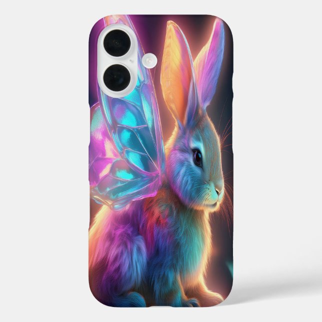 Crystal Bunny iPhone 16 Hülle (Rückseite)