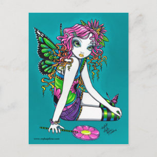 Crystal Candy Rainbow Fairy Carte postale