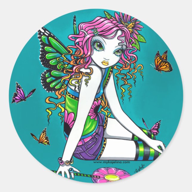 Crystal Candy Rainbow Fairy Stickers (Vorderseite)