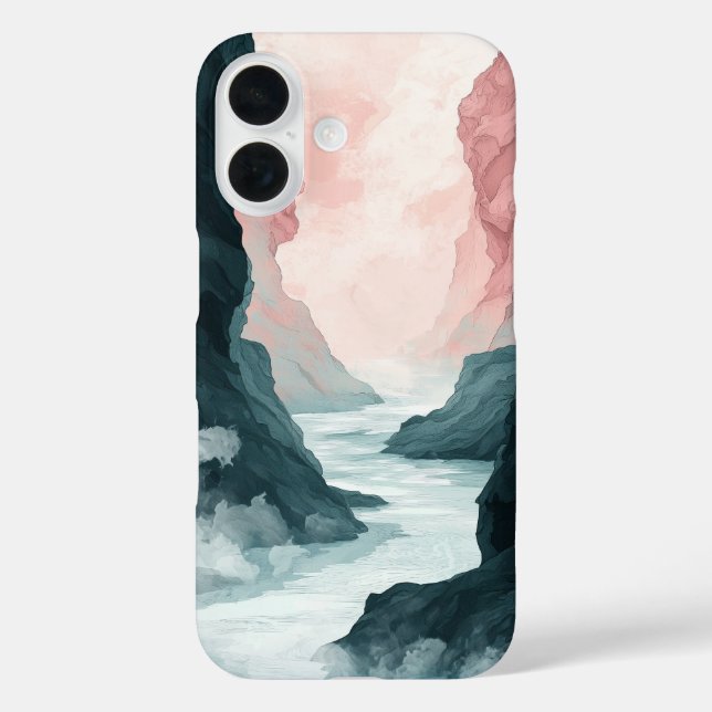 Crystal Canyon Glow Phone Case (Rückseite)