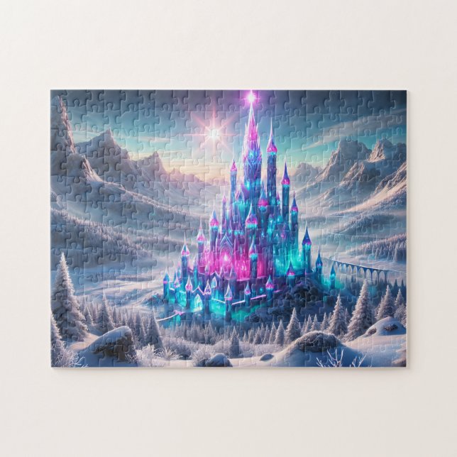 Crystal Castle Iridescent Winter Wonderland (Horizontal)