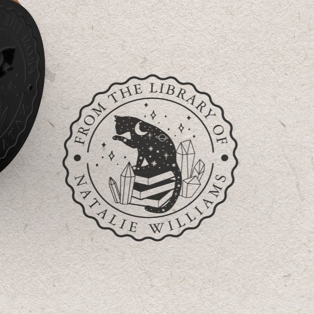 Crystal Cat Star Pencil Moon aus der Bibliothek Gummistempel (Von Creator hochgeladen)