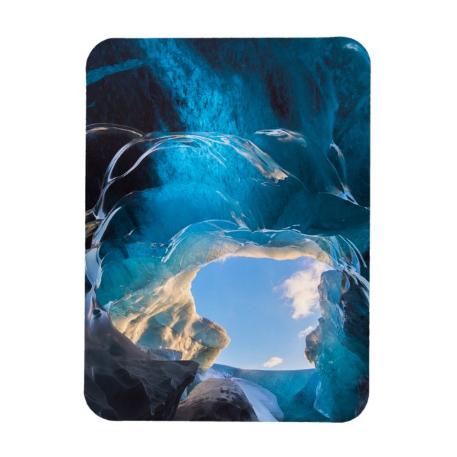 Crystal Cave, Vatnajokull Icefield, South Iceland Magnet (Vertikal)