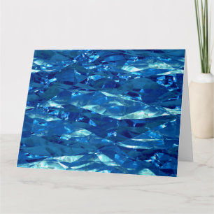 Crystal Cellophane Textur Hintergrund - Blau Karte