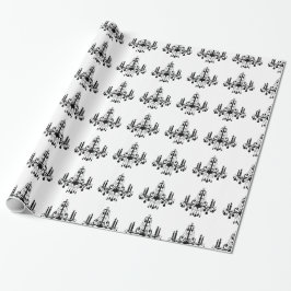 Crystal Chandelier Wrapping Paper Geschenkpapier
