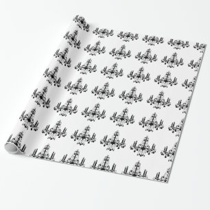 Crystal Chandelier Wrapping Paper Geschenkpapier
