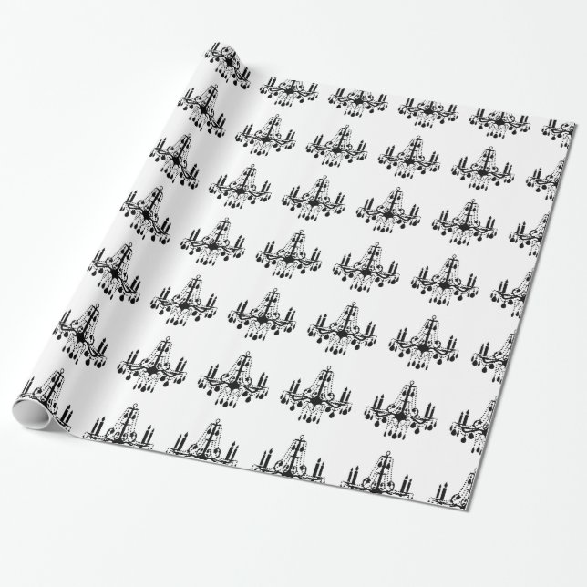Crystal Chandelier Wrapping Paper Geschenkpapier (Ungerollt)