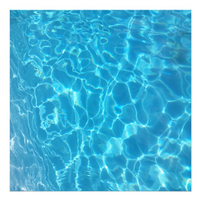 Crystal Clear Sky Blue Pool Water Fotodruck (Vorne)