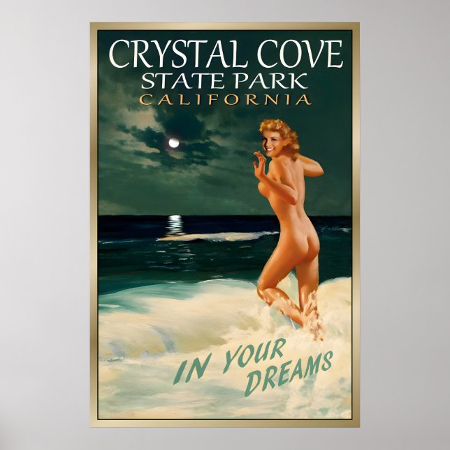 CRYSTAL COVE CA - Original Marilyn Monroe Reise Poster (Vorne)