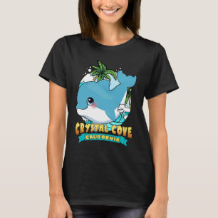 CRYSTAL COVE CALIFORNIA Niedlich Baby Dolphin Beac T-Shirt