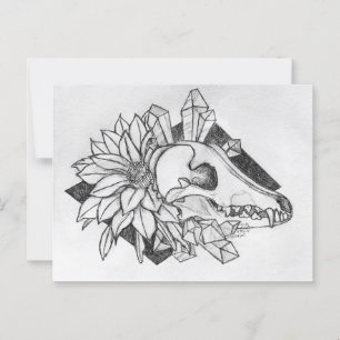 Crystal Coyote Postkarte