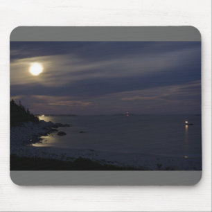 Crystal Crescent Beach Moonlight Mousepad