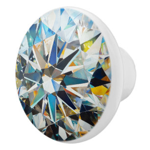 Crystal Diamond Pattern Keramikknauf