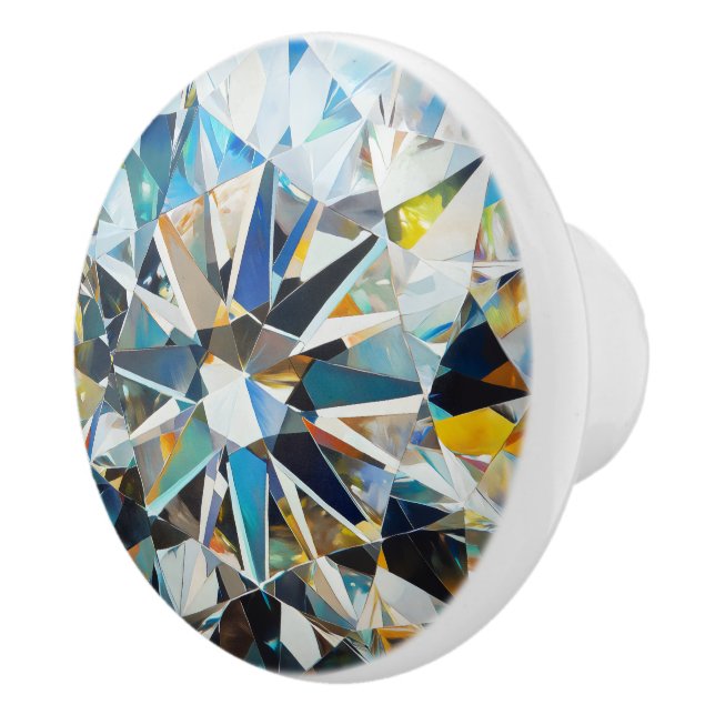 Crystal Diamond Pattern Keramikknauf (Rechts)